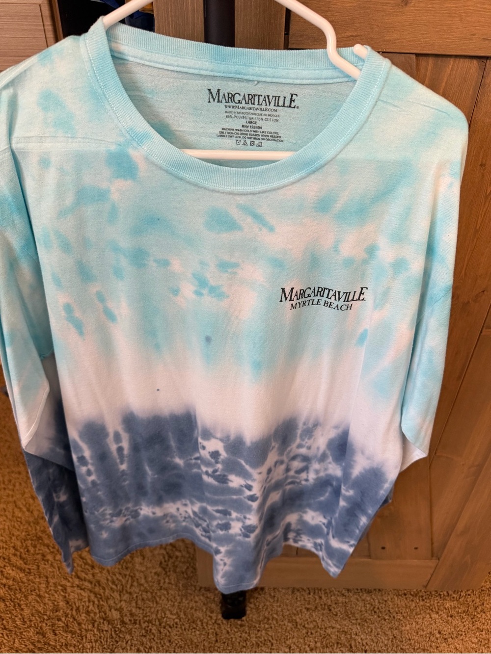 Margaritaville Women’s Long Sleeve Shirt - Aqua & Navy
